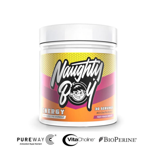 Naughty Boy Energy 390g Fizzy Peach Sweets