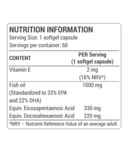 Dorian Yates Omega 3 60 Softgels Nutritivne