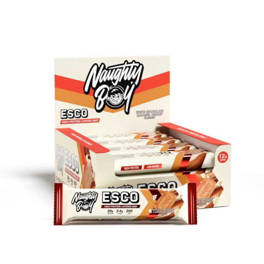 Esco Bar 65g White Chocolate Caramel Biscuit