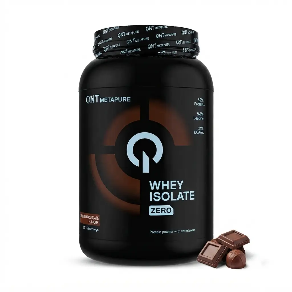 Metapure Zero Carb, 908g 1 QNT Metapure Zero Carb 908 g ukus čokolade uz čokoladu