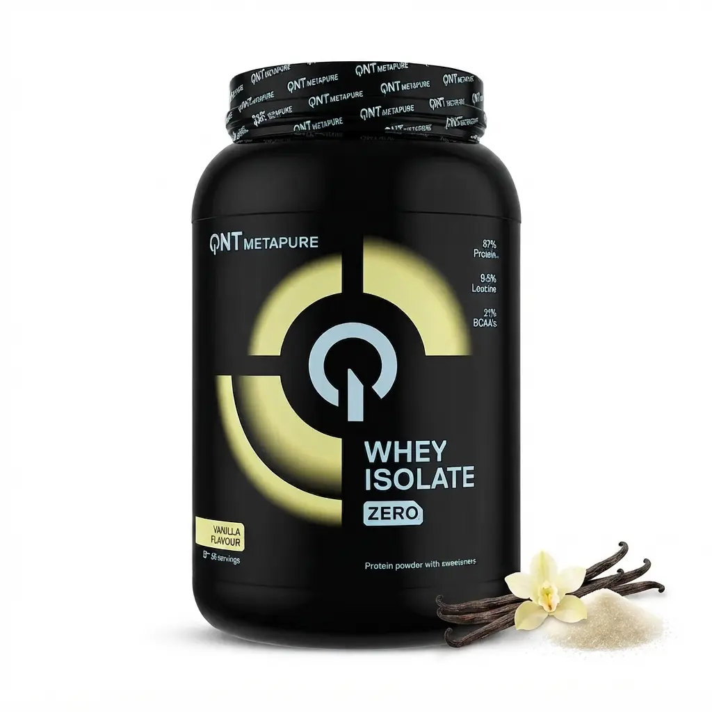Metapure Zero Carb, 908g 2 QNT Metapure Zero Carb 908 g ukus vanile uz vanilu