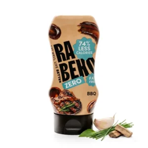 Rabeko Zero BBQ sos u bočici uz začinsko bilje i komadiće drveta