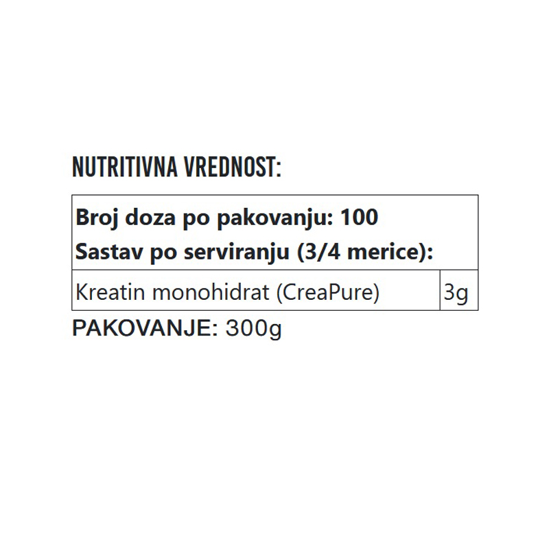 Creatine Monohydrate Creapure 300g 2 Creatine Monohydrate Creapure 300g - Slika 2