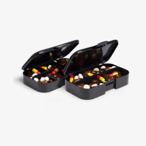 PILL BOX - KOMPLET DVE KUTIJE (7 + 5 pregrada za odlaganje pilula)