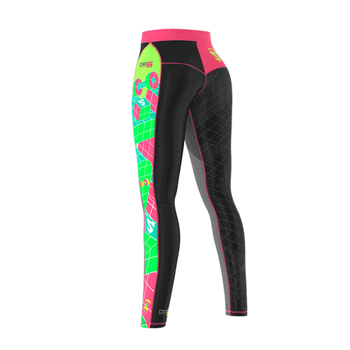 Woman Leggings Long- GO CANDY NEON 5 Woman Leggings Long- GO CANDY NEON - Slika 5