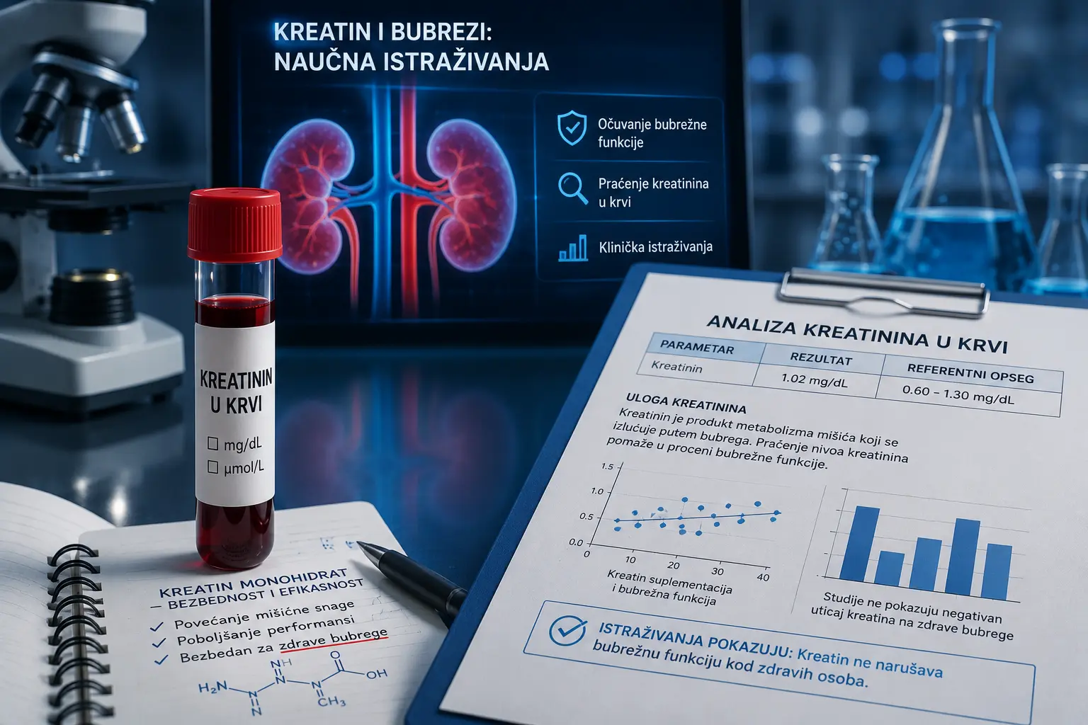 kreatin bubrezi naucna istrazivanja