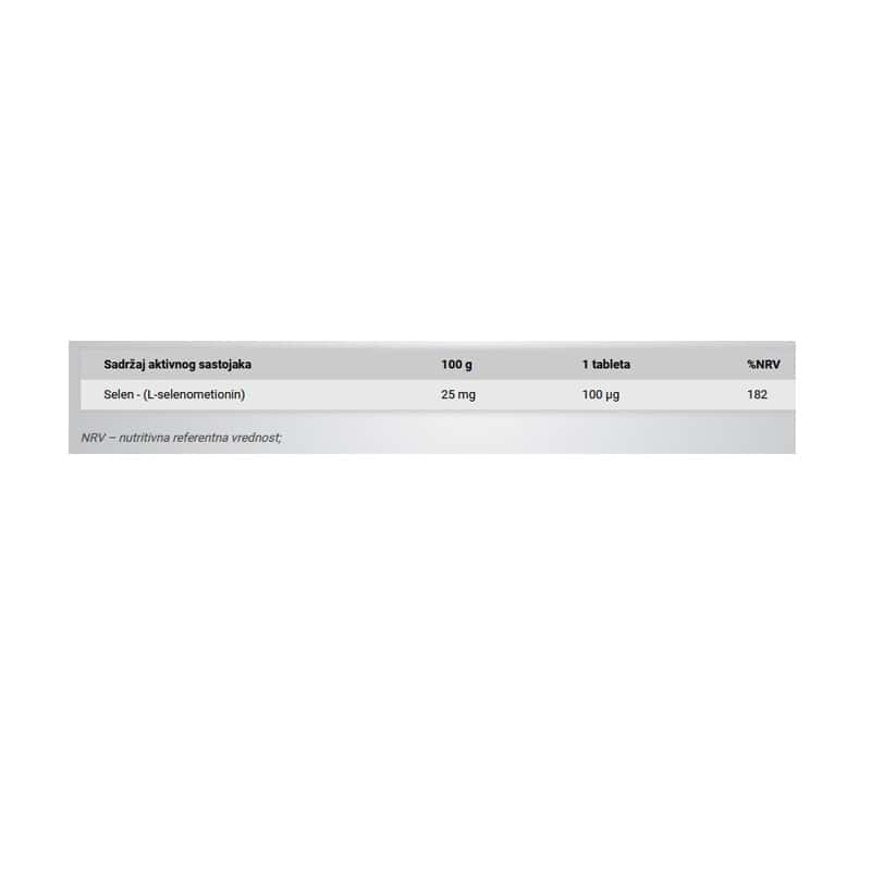 Selenium High Potency 100 tab 2 Selenium High Potency 100 tab - Slika 2