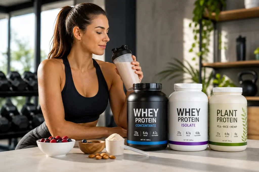 Proteini za žene — izbor whey koncentrata, izolata i biljnog proteina prema cilju